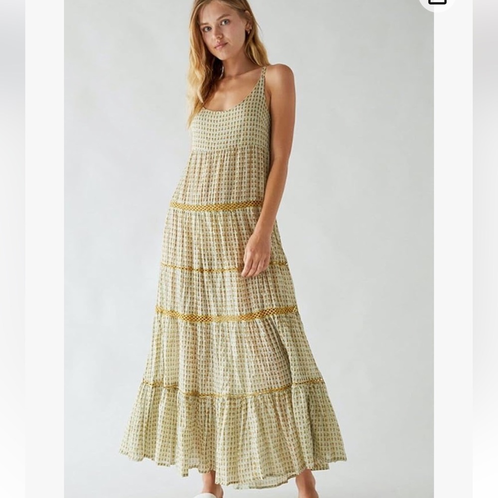 Free People Women's Midnight Dance Printed Cotton Maxi Dress